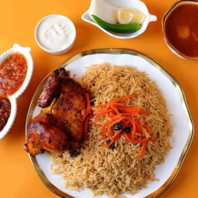 Bukhari Rice Shawaya Chicken (Half)