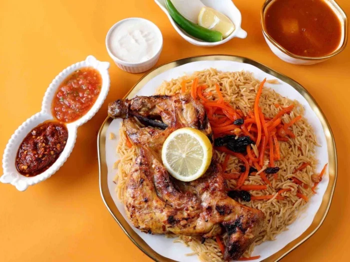 Half chicken Bukhari Madhbi